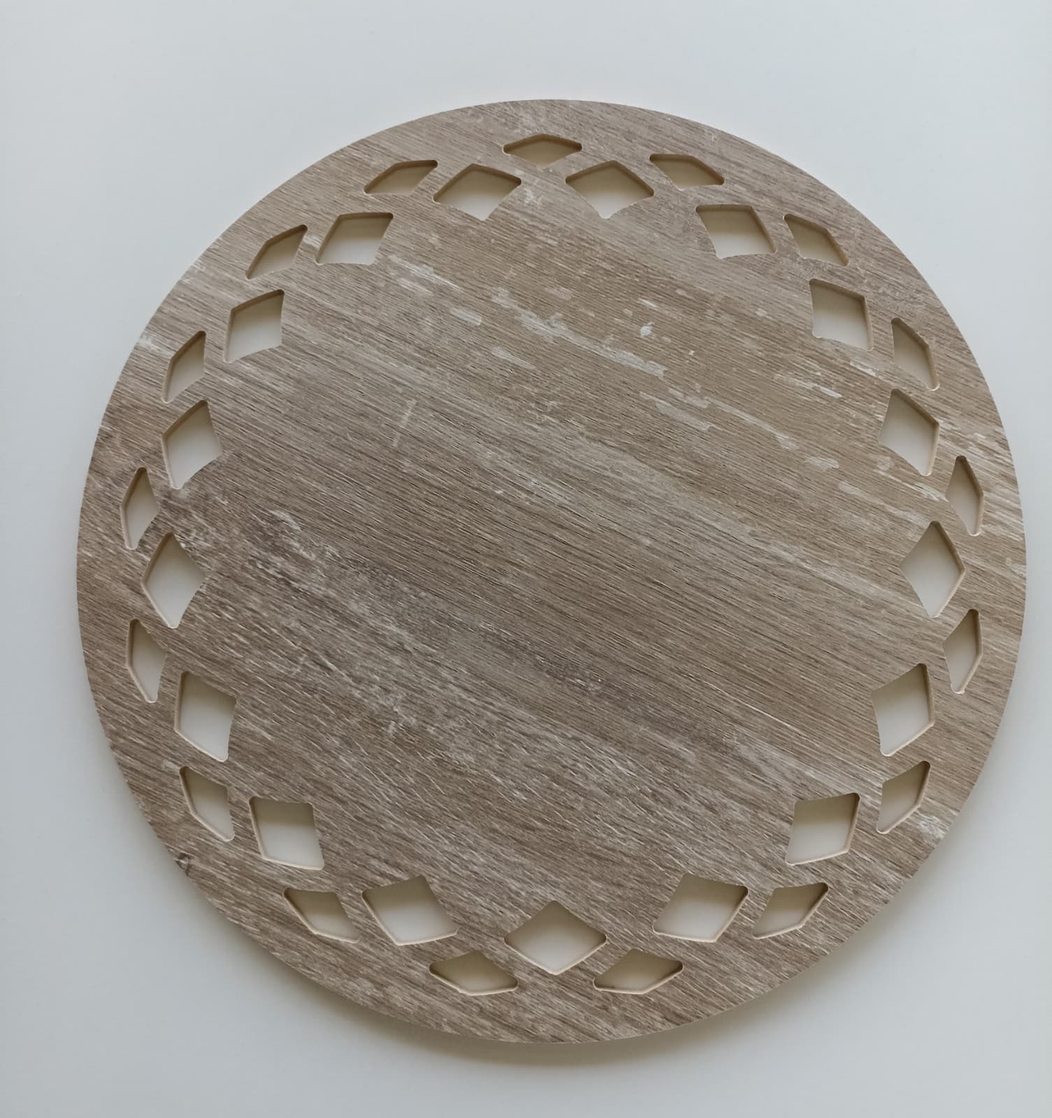 Platos de sitio Rombo madera (Pack de 6)